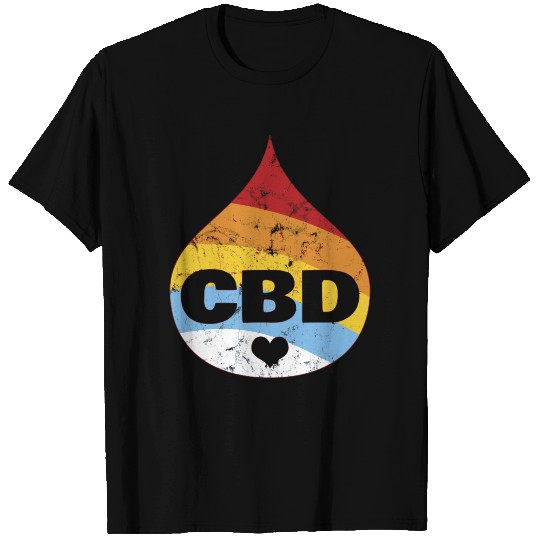 062419 Cbd Oil Rainbow Drop Hemp T Shirts