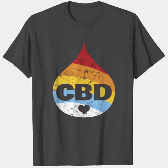062419 Cbd Oil Rainbow Drop Hemp T Shirts