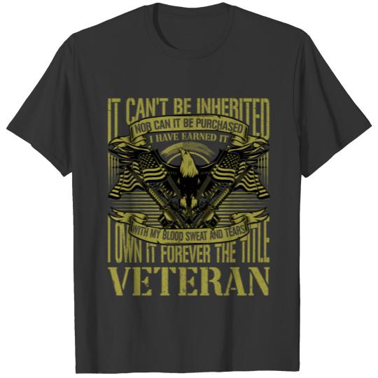 I own it forever the title veteran t shirt design T-shirt