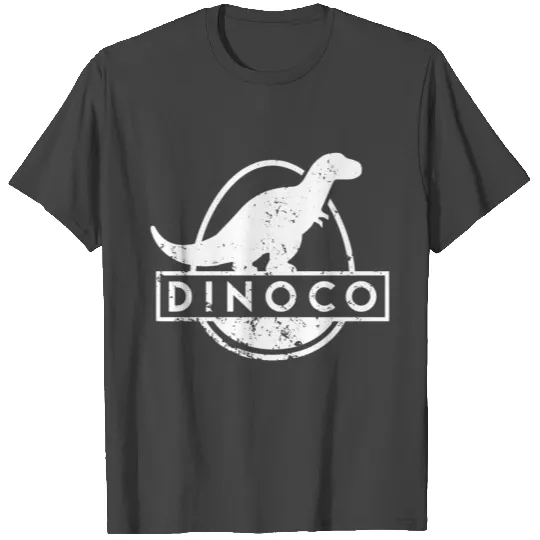 Dinoco White Distressed T Shirts