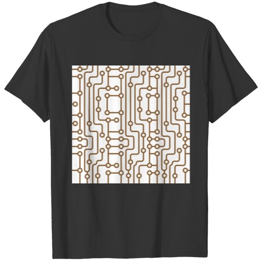 Fun Abstract Electrical Circuit Pattern T-shirt