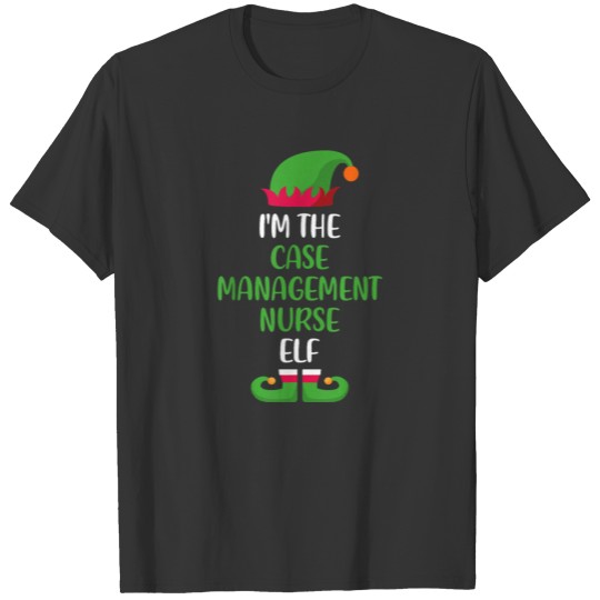 Case Management Nurse Elf Christmas Family T-shirt