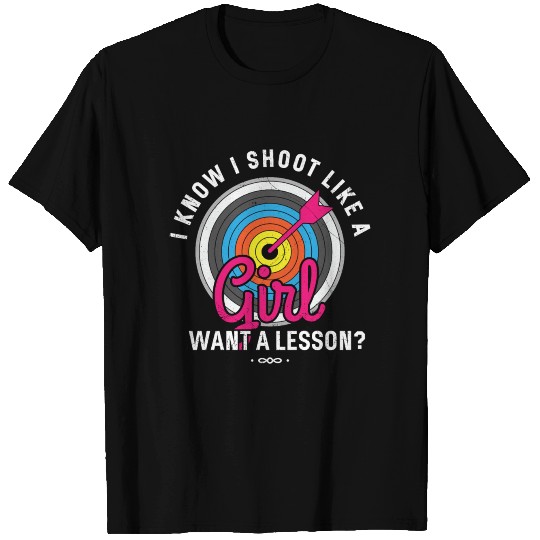 Girl Archery Bow and Arrow Funny T Shirts