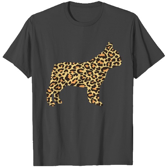 Leopard Print French Bulldog Frenchie Dog Lover Ow T Shirts