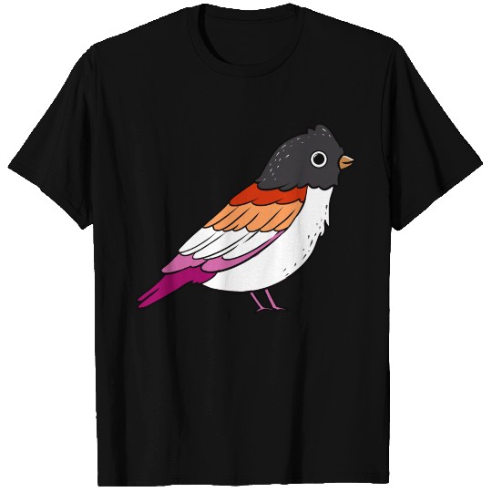 Lesbian Bird Orange Pink Lesbian Pride T Shirts