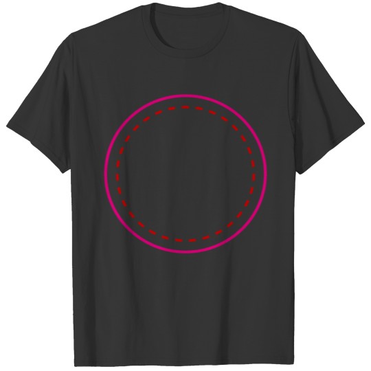 Abstract Pink And Red Circle T-shirt