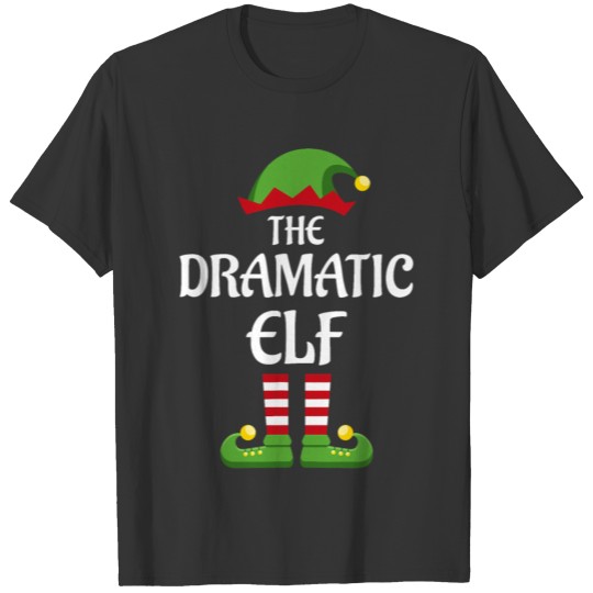 Dramatic Elf Family Matching Group Christmas T Shirts