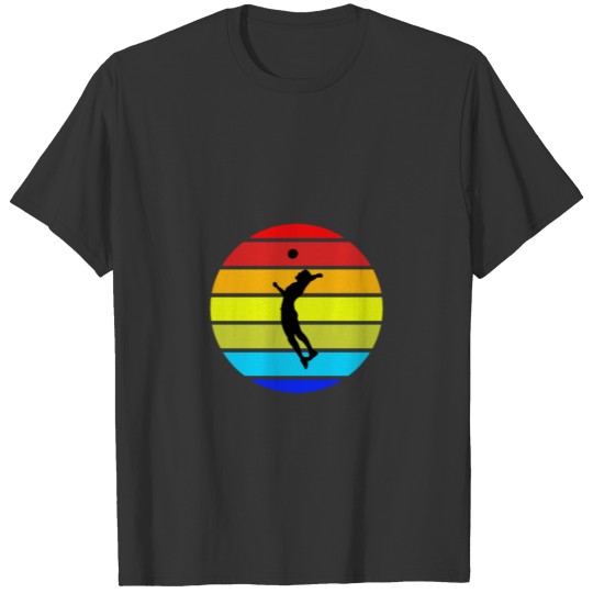 Minimalistic Men Volleyball Vintage Design T Shirts