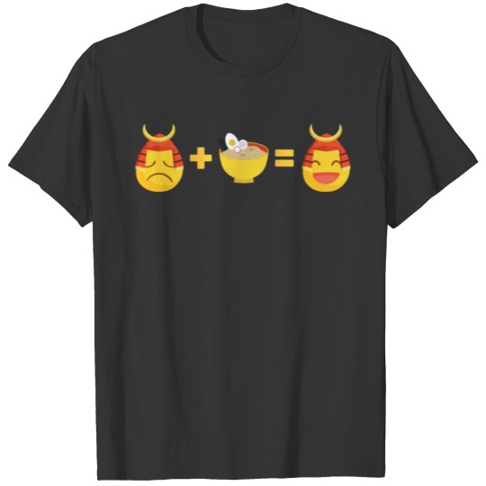 Mood - Ramen - Face Math - Emoticon - Japanese T-shirt
