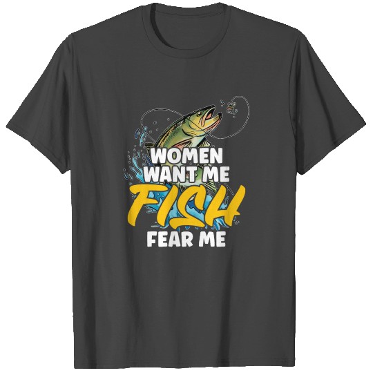 Fish Fear Me Fishing Fish Lover Fisherman Gift T Shirts