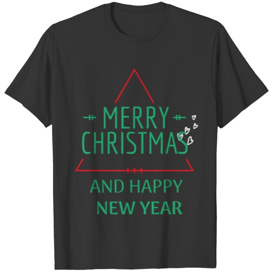 MERRY CHRISTMAS AND HAPPY NEW YEAR T-shirt
