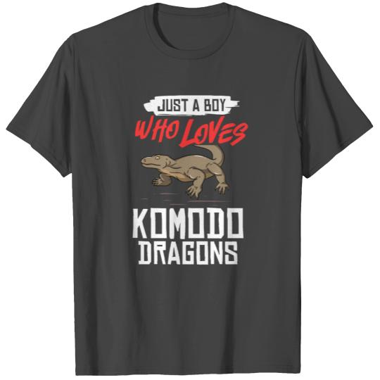 Komodo Dragon Monitor Lizard Indonesian Kids T Shirts