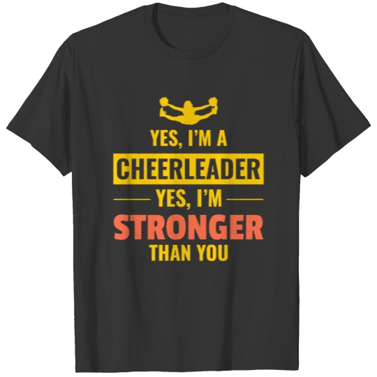Cheerleader Cheerleading Girl Cheering Funny T-shirt