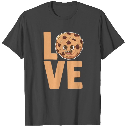 I Love Chocolate Chip Cookie Funny Foodie Pun T Shirts
