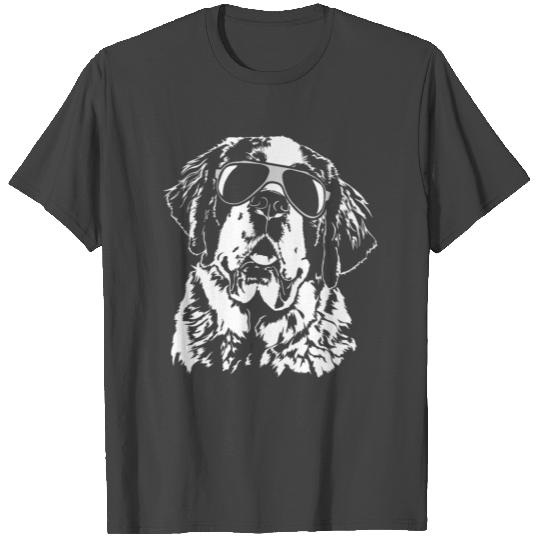 SAINT BERNARD cool dog Portrait dog mom Wilsigns T Shirts