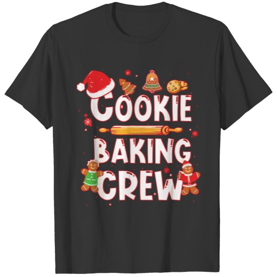 Christmas Cookie Baking Crew Funny Pajamas Family T Shirts