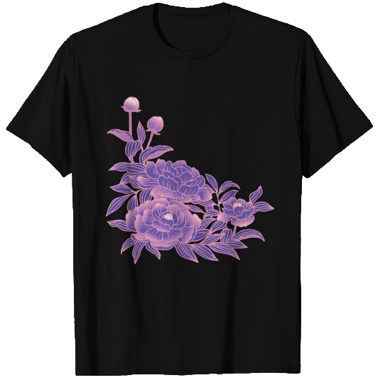 Asexual Spectrum Pride Peony Flower Arrangement T Shirts