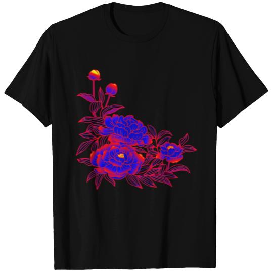 Polyamorous Pride Peony Flower Arrangement T Shirts