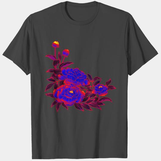Polyamorous Pride Peony Flower Arrangement T Shirts
