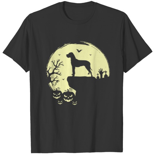 Full Moon T Shirts, Great Dane Halloween T Shirts, Dog S