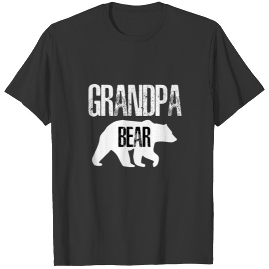 Grandpa Bear Funny Father's Day Gift Papa Men Dad T-shirt