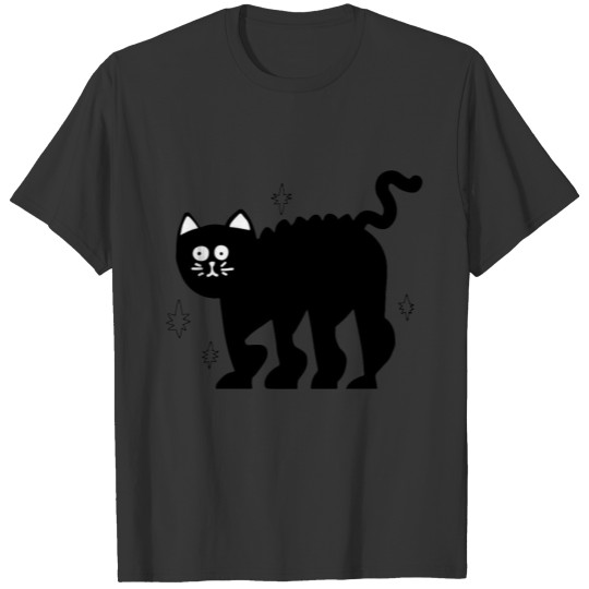 Black cat halloween T Shirts
