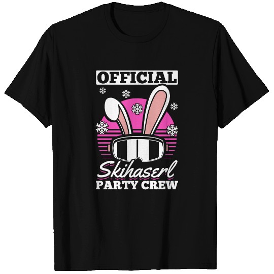 Skier Official Skihaserl Party Crew Skiing T Shirts