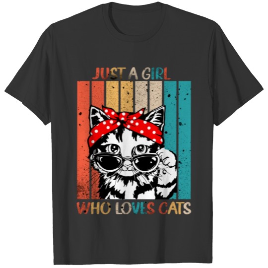 Just a girl who loves cat T-shirt