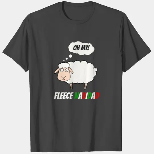 Fleece Naivdad Funny Christmas Sheep Feliz Navidad T Shirts
