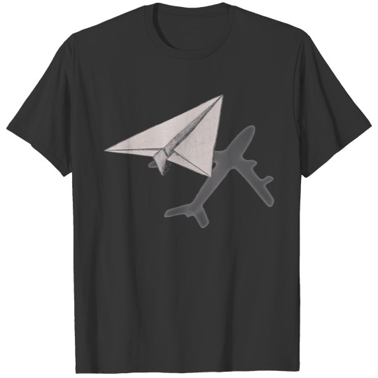 Funny Pilot paper Airplane Tshirt for CO pilots T-shirt