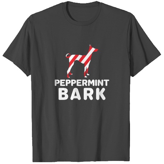 Ibizan Hound Dog Christmas Funny Peppermint Bark T Shirts