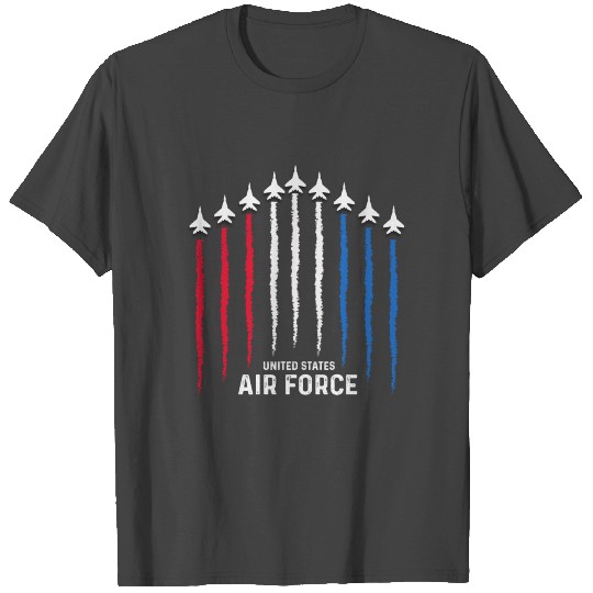 American Flag, Air Force US Veterans 4th of July T Shirts