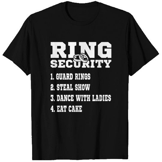 Wedding Ring Bearer Ring Security Groomsmen T Shirts