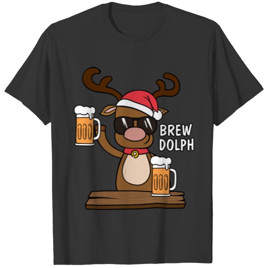 Beer Season Reindeer Christmas T-shirt