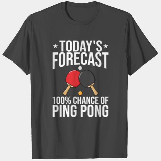 Ping Pong Table Tennis Player Balls Paddle Game T Shirts