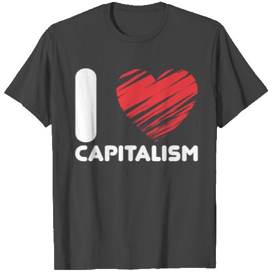 Capitalism Heart Birthday Christmas Gift T Shirts