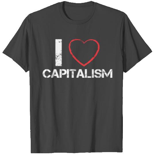 Capitalism Heart Birthday Christmas Gift T Shirts