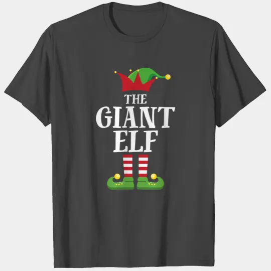 Giant Elf Family Matching Christmas Pajama T Shirts