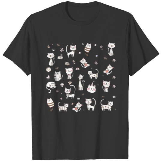 Cats & Kittens pattern T Shirts