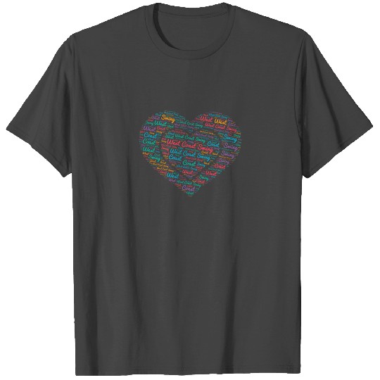 West Coast Swing Dance Heart T Shirts