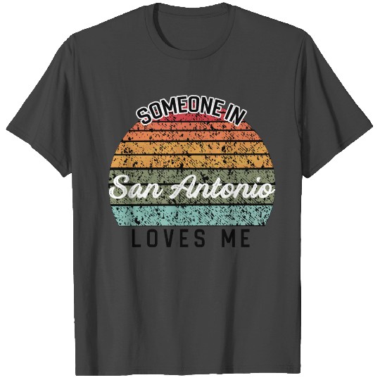 San Antonio Loves Me USA Travel Retro Sunset 2 T Shirts