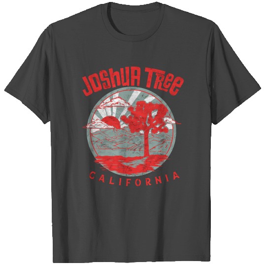 Joshua Tree National Park California Retro Style V T Shirts