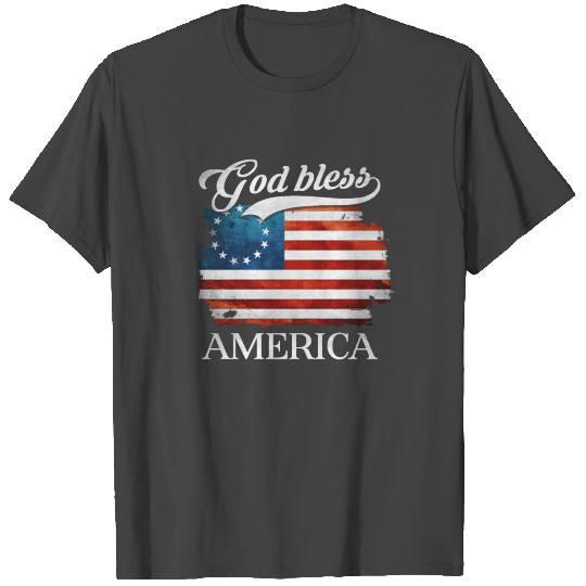 God Bless America Patriotic 4th of July T Shirts