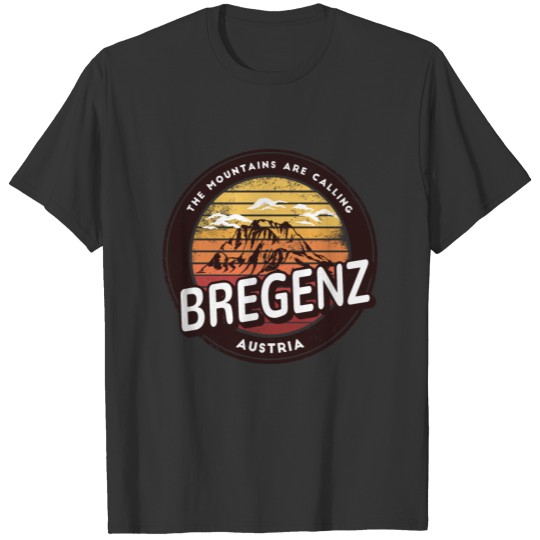 Bregenz Austria Mountains Design T-shirt