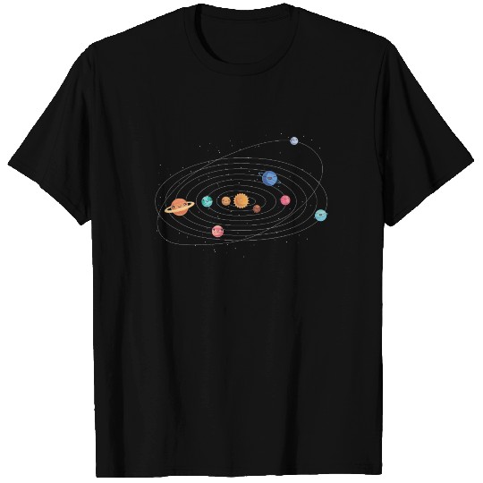 Solar System Cute Space Enthusiasts Kids Gift T Shirts