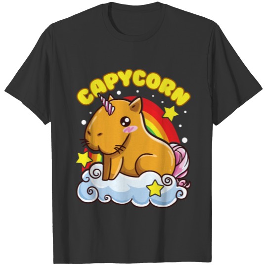 Capybara Love Capycorn Art T-shirt