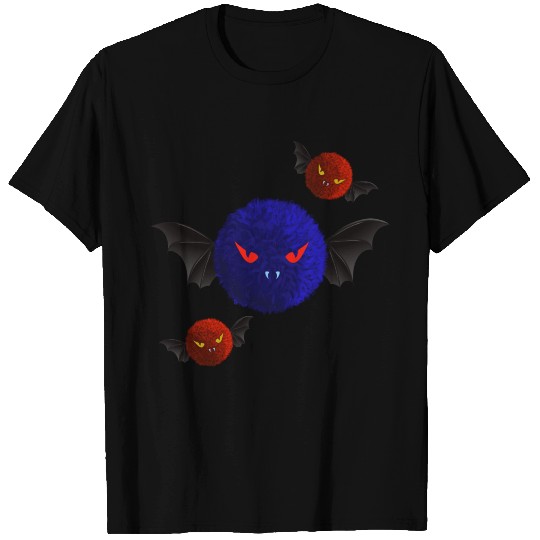 Scary Bats Red Eyes and Wings, Halloween T Shirts