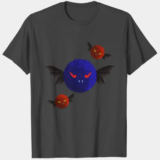 Scary Bats Red Eyes and Wings, Halloween T Shirts