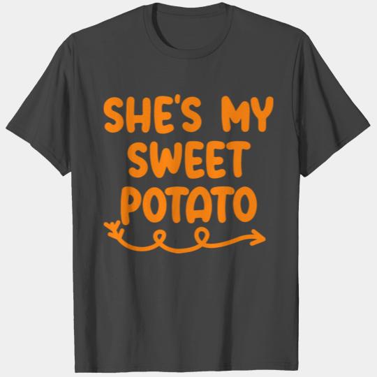 She's My Sweet Potato - I YAM Couple's Matching T Shirts