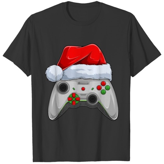 Christmas Video Game Controller Santa Xmas Gaming T-shirt